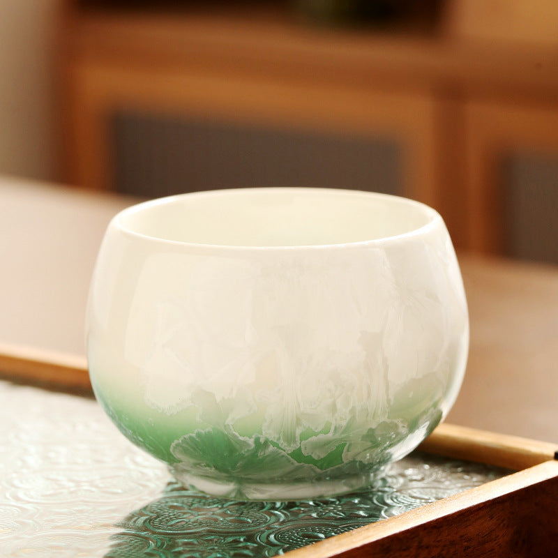 Crystalline Glaze Two-Tone Cup
